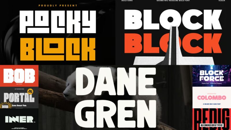 These 40 Block Fonts are Perfectly Bold in 2025